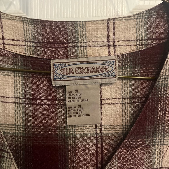 Silk Exchange Button-Up - Picture 2 of 2